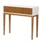 Baxton Studio Odile Mid-Century Modern Honey Brown Finished Bayur Wood Console Table with Fluted-designed Drawer 227-12894-ZORO - alternate 1